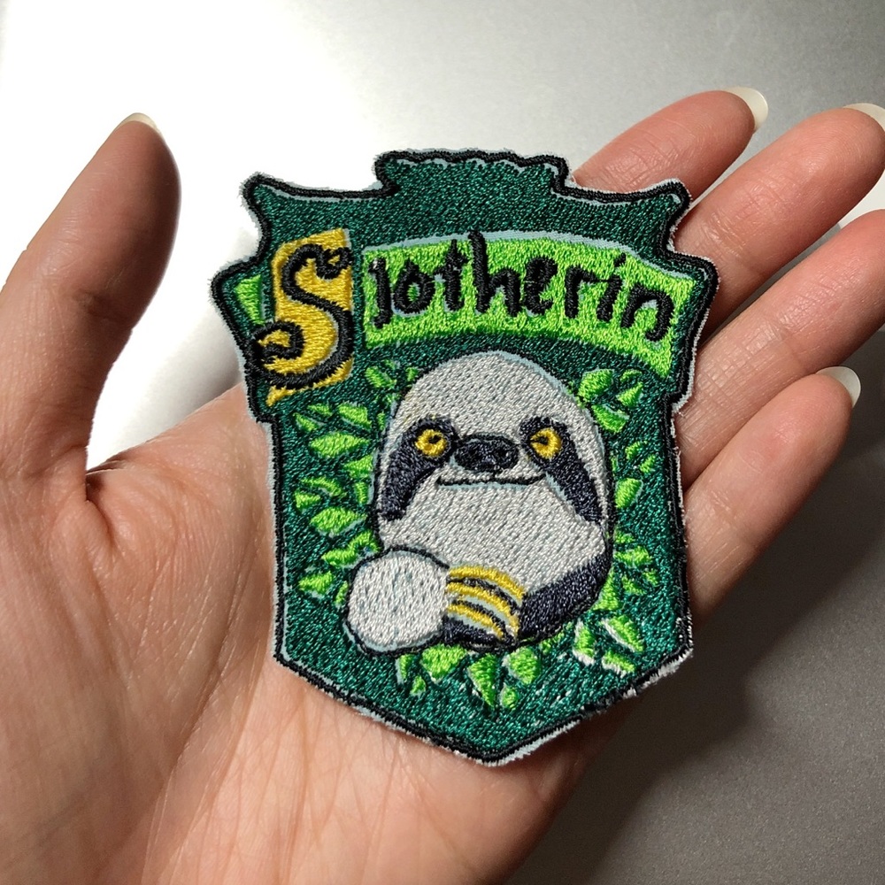 Slotherin Harry Potter Cute Embroidered Patch - Picture 2 of 5